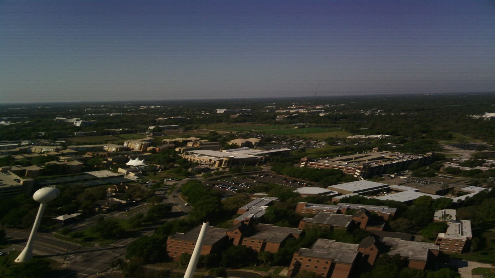 Aerial view of the UCF campus from the payload camera